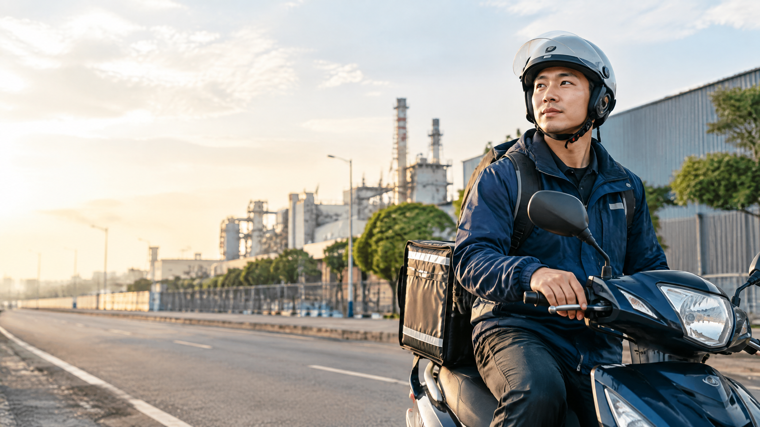 安南區外送機車借款|工作用車不能留車,可以先詢問嗎?|情境示意圖