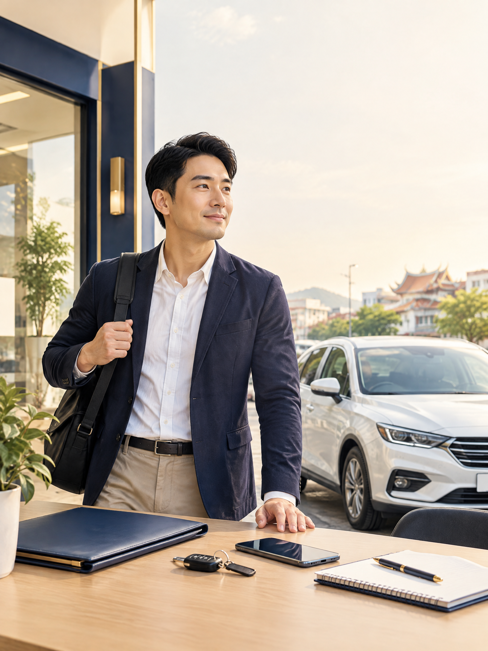 台南關廟區汽車借款|跑業務、接案與小型營業用車可以先詢問嗎?|情境示意圖